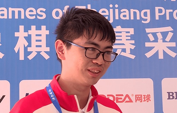 Yin Sheng at the 2022 Zhejiang Provincial Games.
